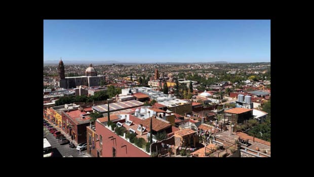 Aerial view of San Miguel de Allende, Mexico