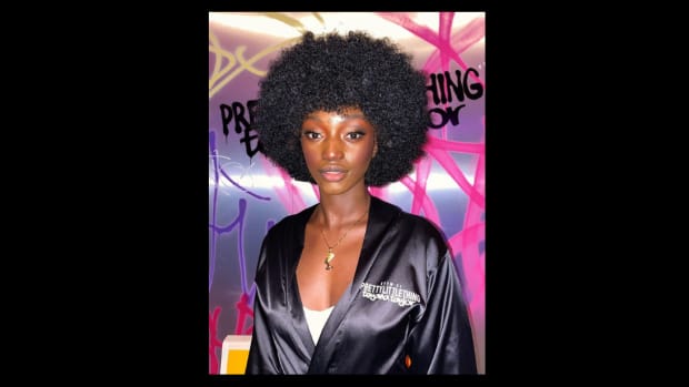 Makeup from the Pretty Little Thing x Teyana Taylor fashion show