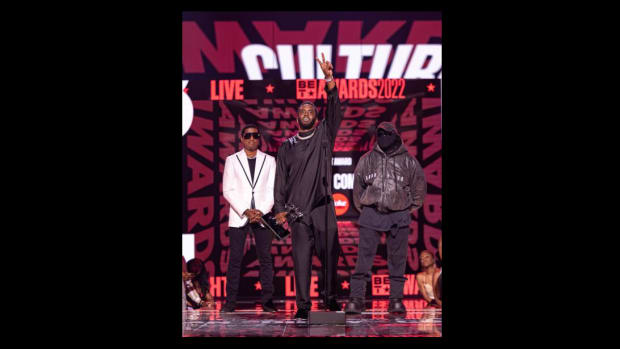 Diddy accepts the Lifetime Achievement Award at the 2022 BET Awards