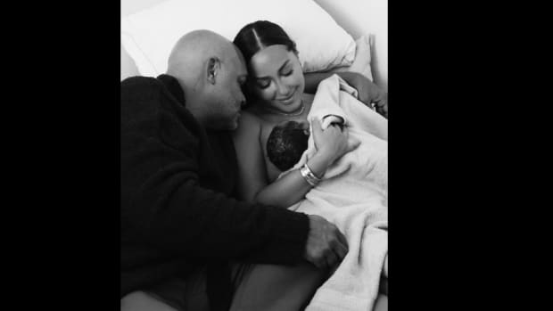 Israel Houghton and Adrienne Bailon with son Ever Houghton