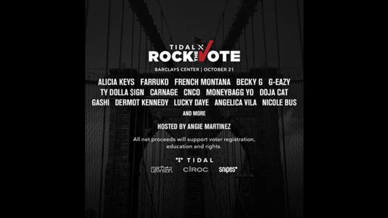 TIDAL X Rock the Vote Aims to Increase Voter Registration