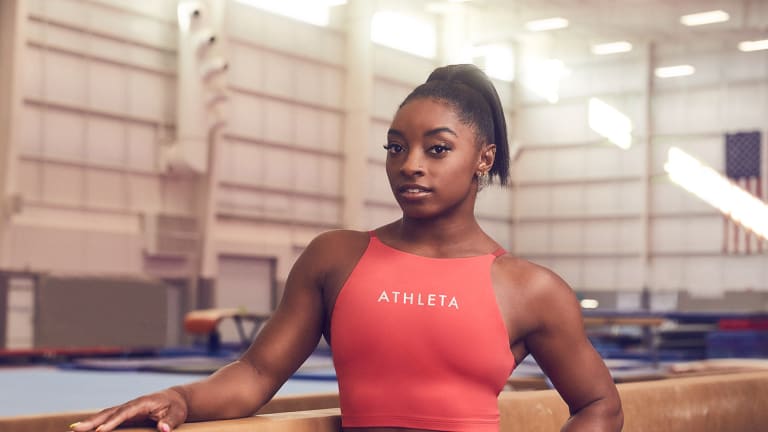 Quick Pic: Simone Biles Joins With Athleta to Inspire Young Female Athletes