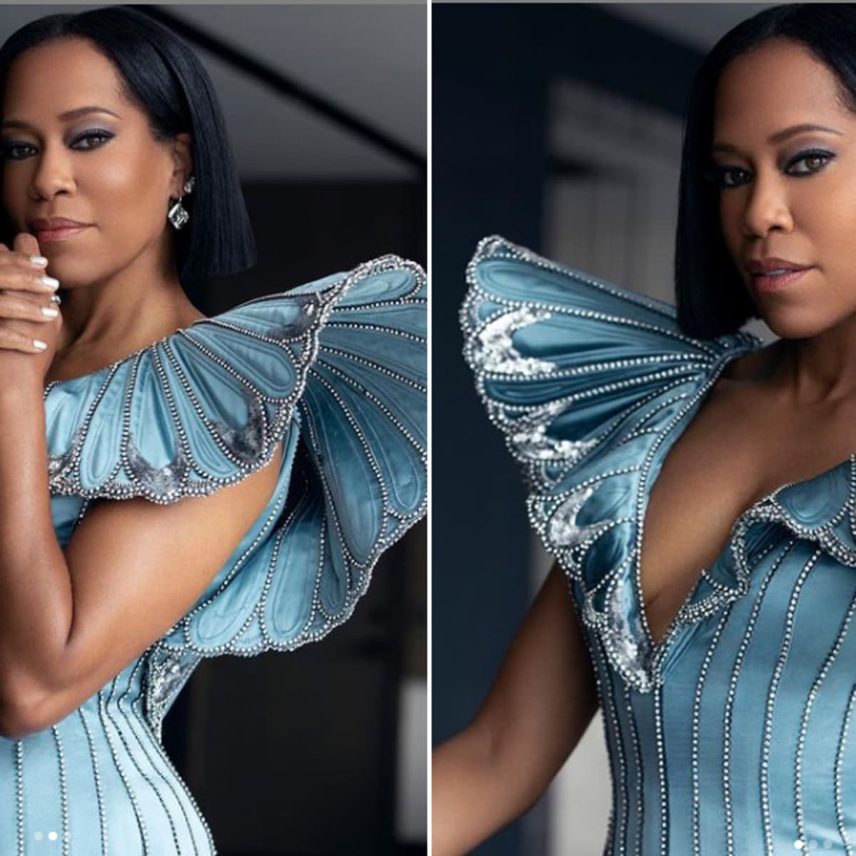 Regina King Wears Louis Vuitton to the 2021 Oscars - See Regina