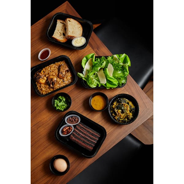 A vegetarian option from the INTERSECT BY LEXUS - NYC dine-away/delivery program