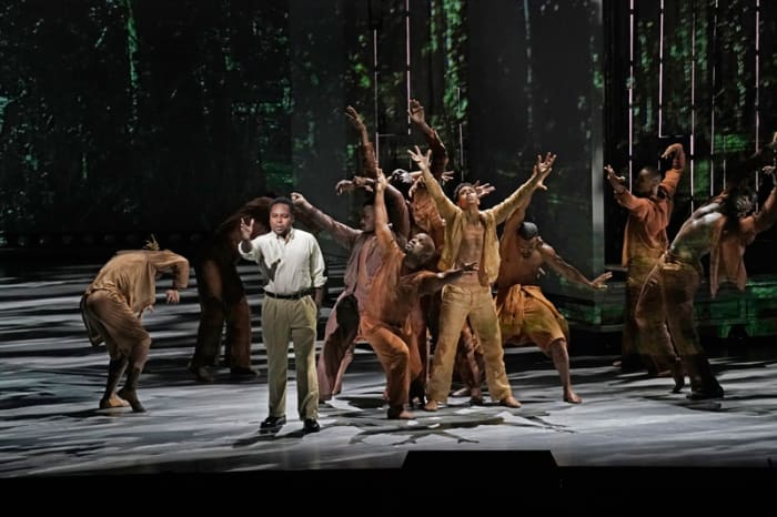Will Liverman as Charles in a scene from Act II of Terence Blanchard's Fire Shut Up in My Bones.