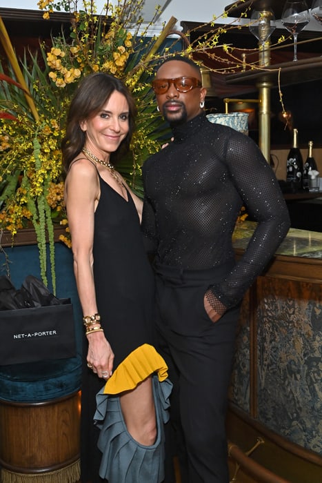Alison Loehnis, head of luxury and fashion at Net-a-Porter, Mr Porter, and The Outnet, and LaQuan Smith