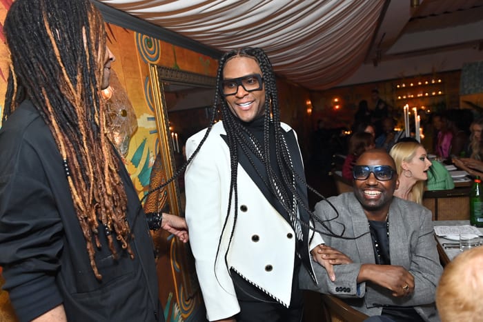 Stylist Ty Hunter, Law Roach, and Stephen Galloway