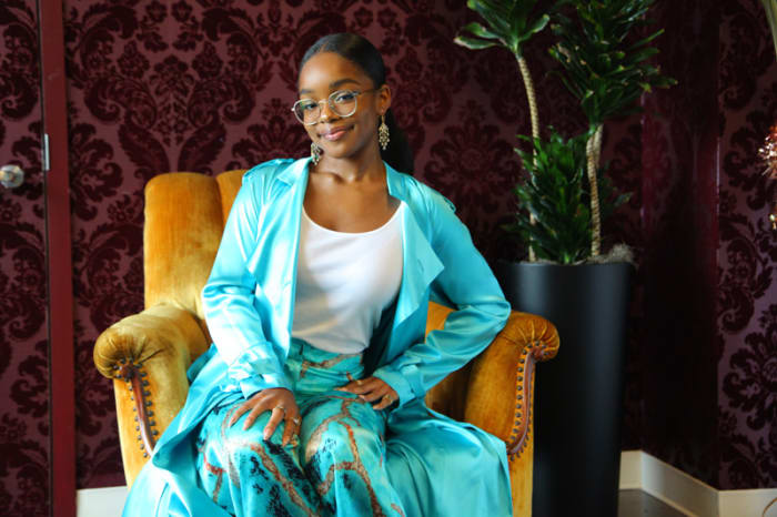 Marsai Martin on the set of her new In The Know series Money With Marsai Martin in New York City