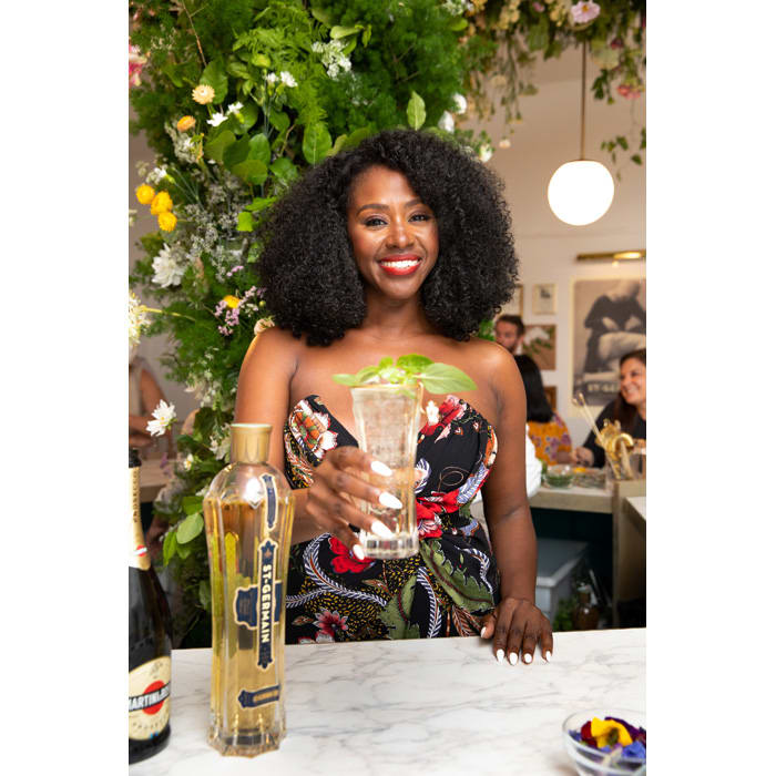 St-Germain national brand ambassador Earlecia Richelle created four cocktails for the Fleuriste St-Germain pop-up
