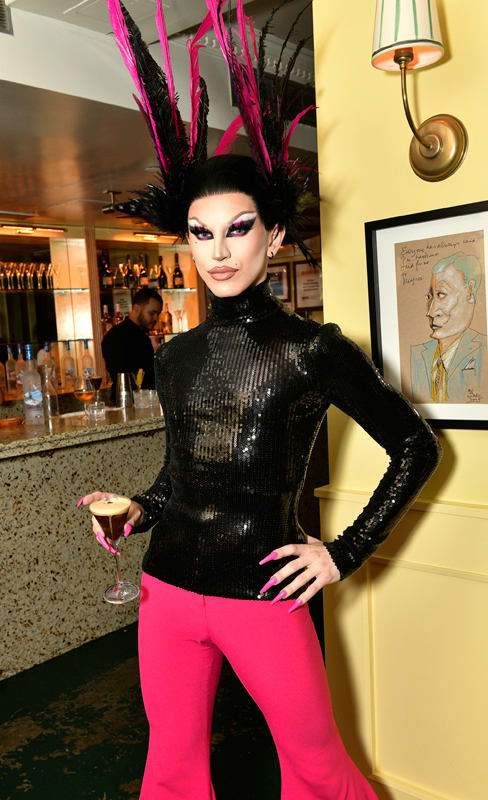 Aquaria enjoys a martini at Prabal Gurung’s Spring 2022 collection private after-show dinner with Grey Goose vodka on September 8, 2021.