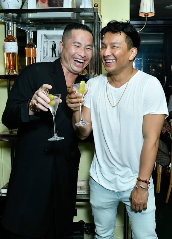 Phillip Lim and Prabal Gurung oast to Prabal's Spring 2022 collection at his private after-show dinner with Grey Goose vodka on September 8, 2021.