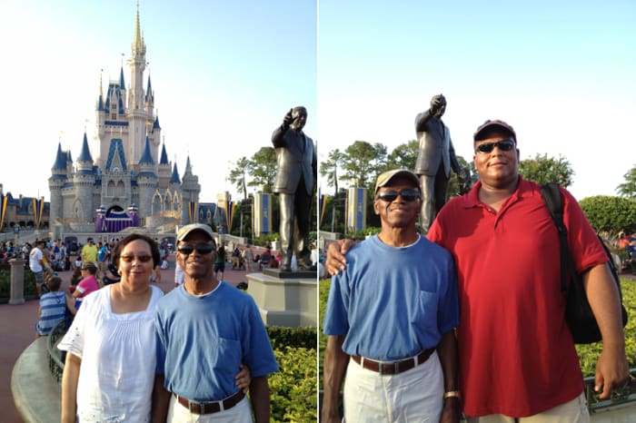 Uptown writer Jason Gordon (Red Shirt) and his parents.