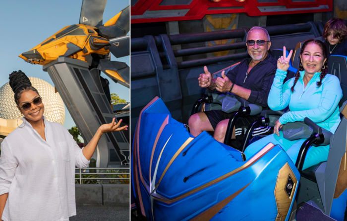 Global Entertainment Icon Janet Jackson and International Stars Gloria and Emilio Estefan Recently Visited Walt Disney World Resort to Experience Guardians of the Galaxy: Cosmic Rewind at EPCOT Did. This attraction features Estefan's favorite song