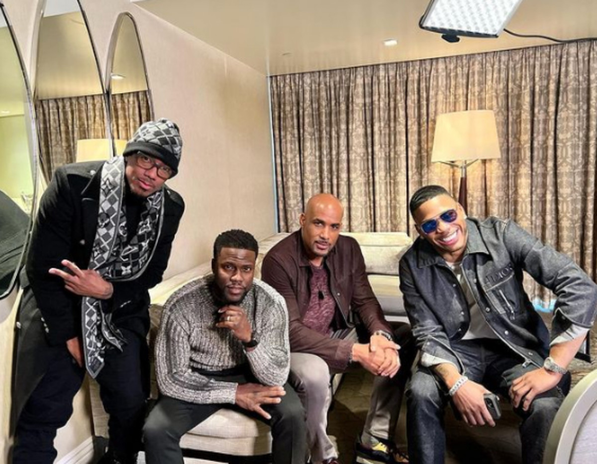 Nick Cannon, Kevin Hart, Boris Kodjoe, and Nelly of Real Husbands of Hollywood