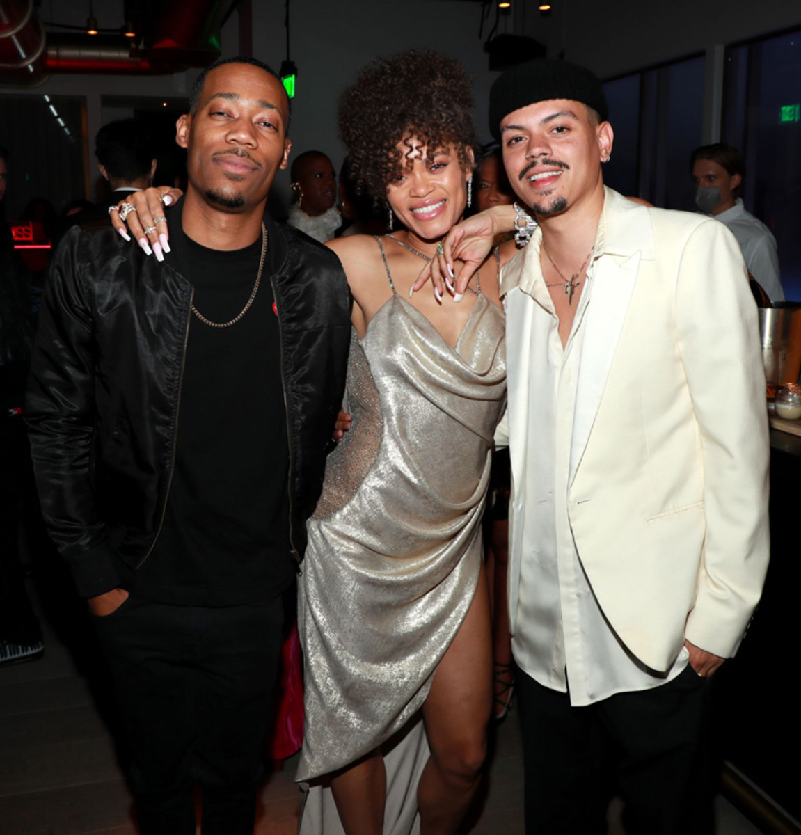 The United States vs. Billie Holiday cast members Tyler James Williams, Andra Day, and Evan Ross