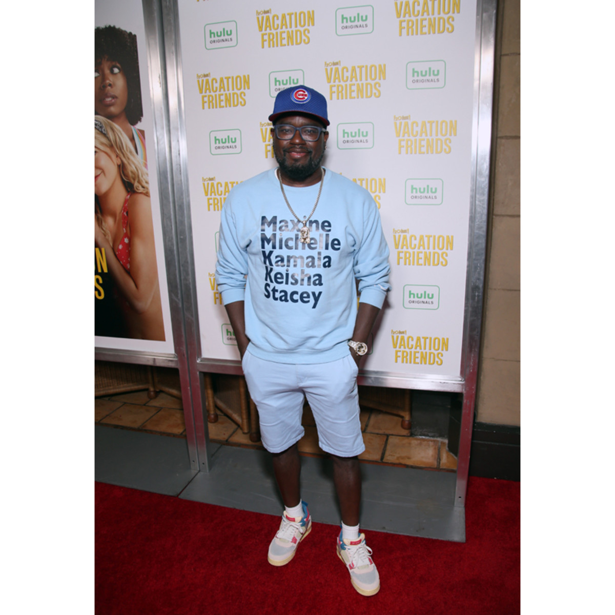 Lil Rel Howery attends the Vacation Friends Special VIP Pool Party Screening at The Hollywood Roosevelt on August 23, 2021 in Los Angeles.