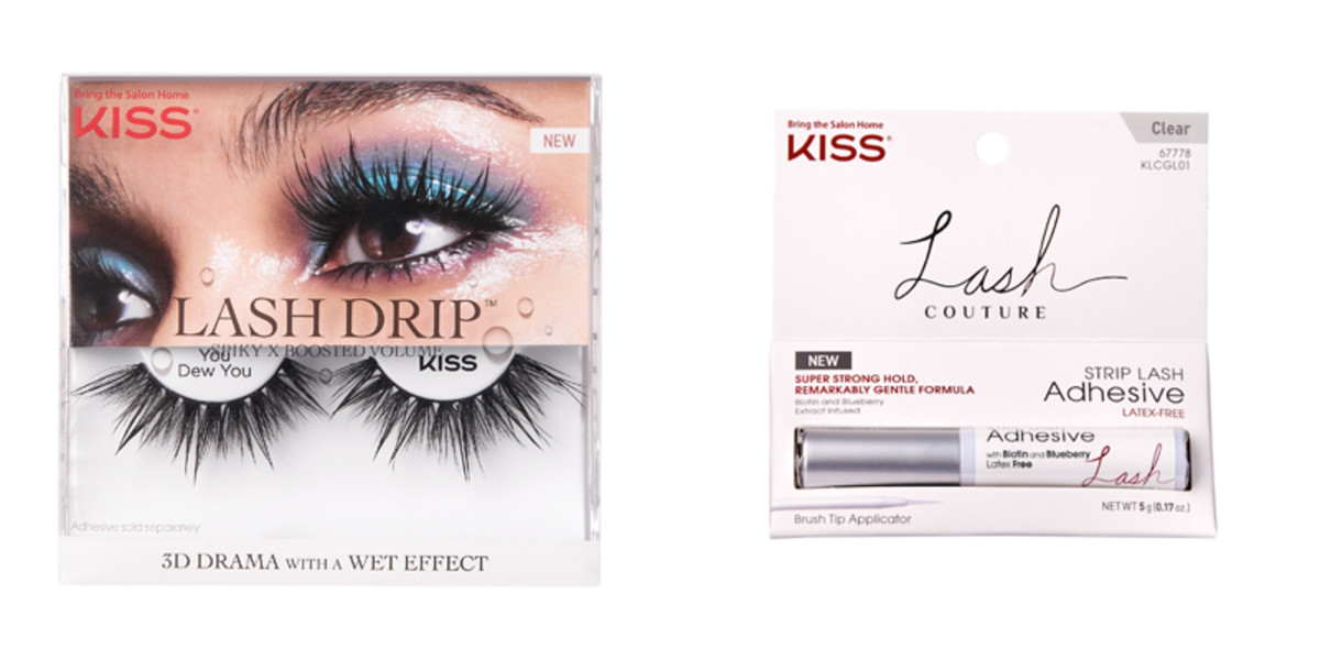 KISS Lash Drip Lashes in You Dew You ($4.99) and Lash Couture Strip Lash Adhesive ($5.99)