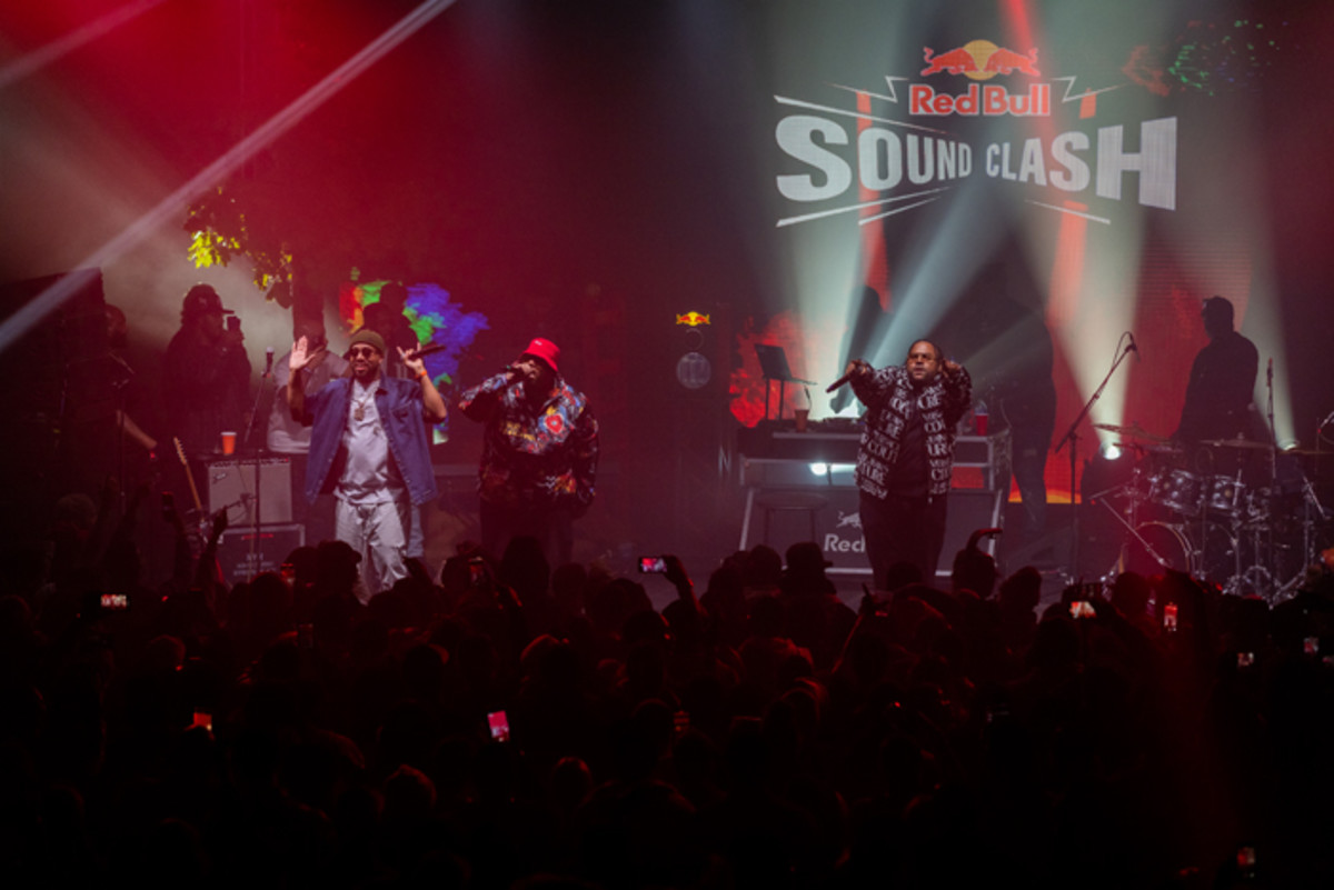 Larry June and Slum Village perform at Red Bull SoundClash in Detroit on October 15, 2022.